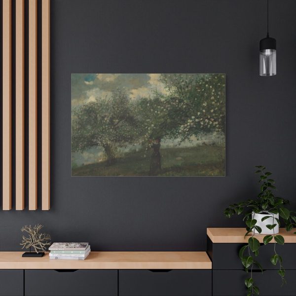 91638-483.jpg Girl Picking Apple Blossoms by Winslow Homer Standard Canvas