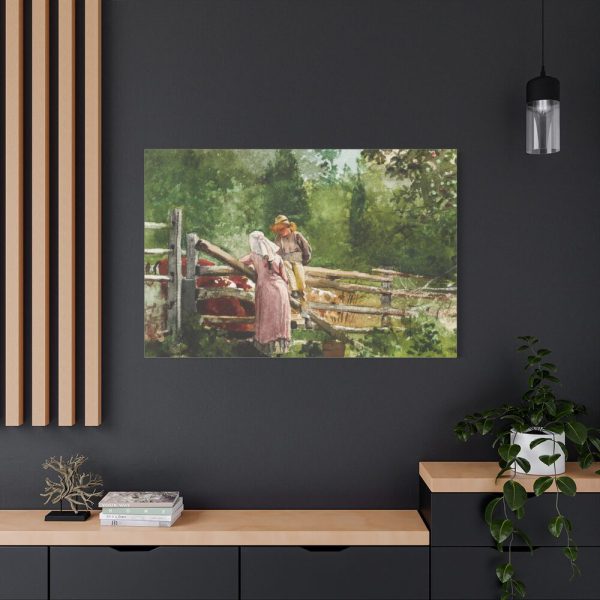 91638-503.jpg Feeding Time by Winslow Homer Standard Canvas