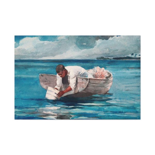 The Water Fan by Winslow Homer Canvas