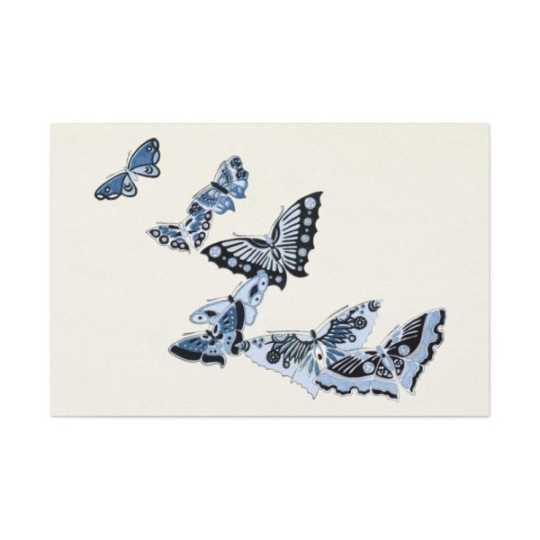 91638-56.jpg Japanese butterfly by Kamisaka Sekka's Cho senshu Standard Canvas