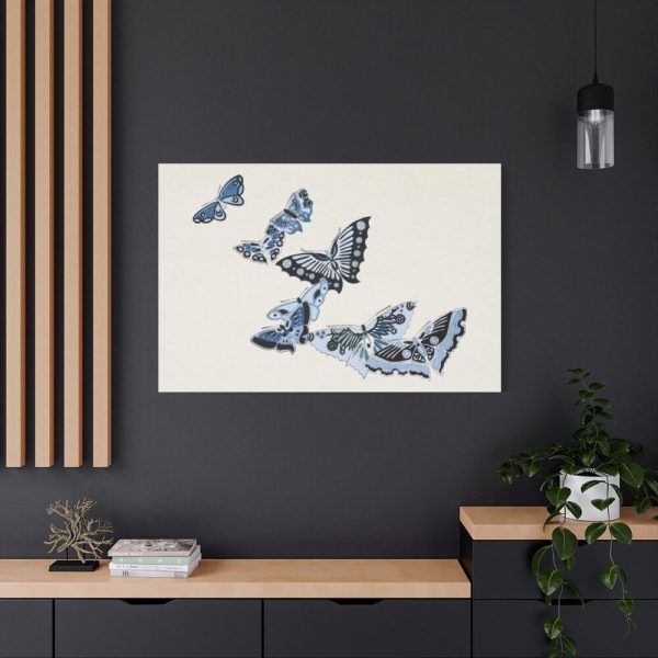 91638-58.jpg Japanese butterfly by Kamisaka Sekka's Cho senshu Standard Canvas