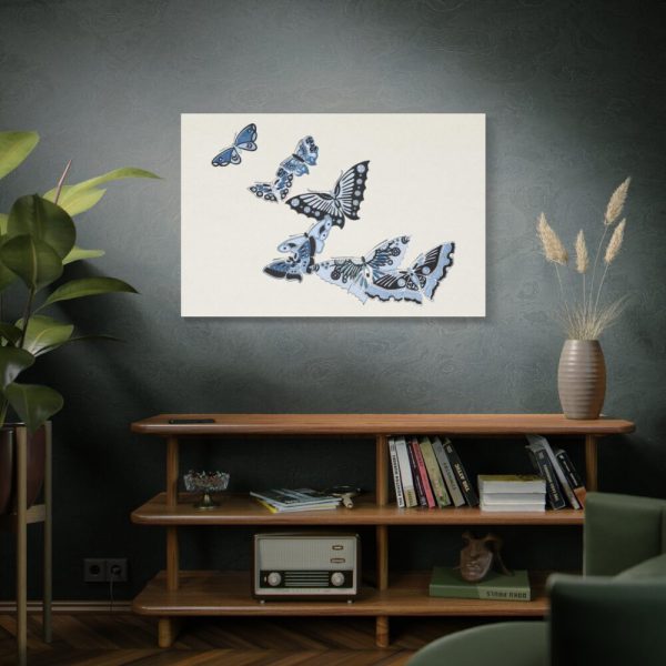 91638-59.jpg Japanese butterfly by Kamisaka Sekka's Cho senshu Standard Canvas