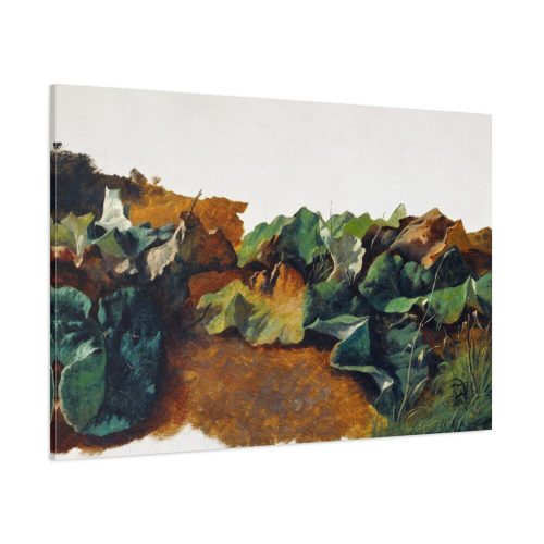 91638-65.jpg Large Butterburr Leaves and Grass by Gilles-François-Joseph Closson Standard Canvas