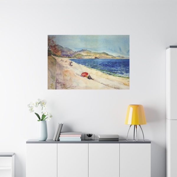 91638-82.jpg On the Beach below the Promenade des Anglais Standard Canvas