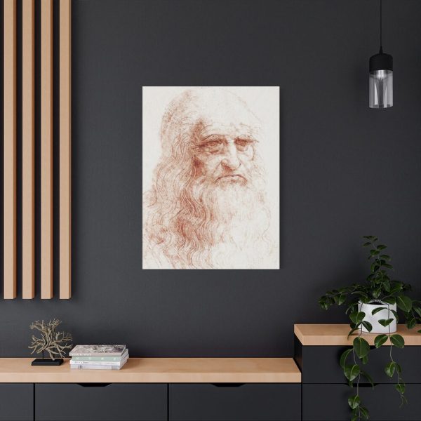 91654-3.jpg Self-portrait by Leonardo da Vinci Standard Canvas