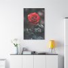 91655-102.jpg Close-up of a Red Rose With Its Petals Standard Canvas