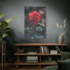 91655-104.jpg Close-up of a Red Rose With Its Petals Standard Canvas