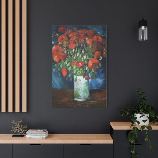 91655-113.jpg Vase with Poppies by Vincent van Gogh Standard Canvas