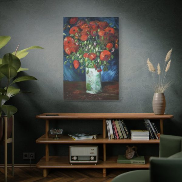91655-114.jpg Vase with Poppies by Vincent van Gogh Standard Canvas