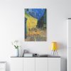 Café Terrace at Night by Vincent van Gogh Standard Canvas