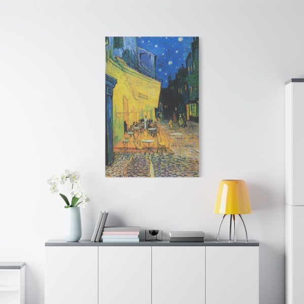 Café Terrace at Night by Vincent van Gogh Standard Canvas