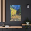 Café Terrace at Night by Vincent van Gogh Standard Canvas