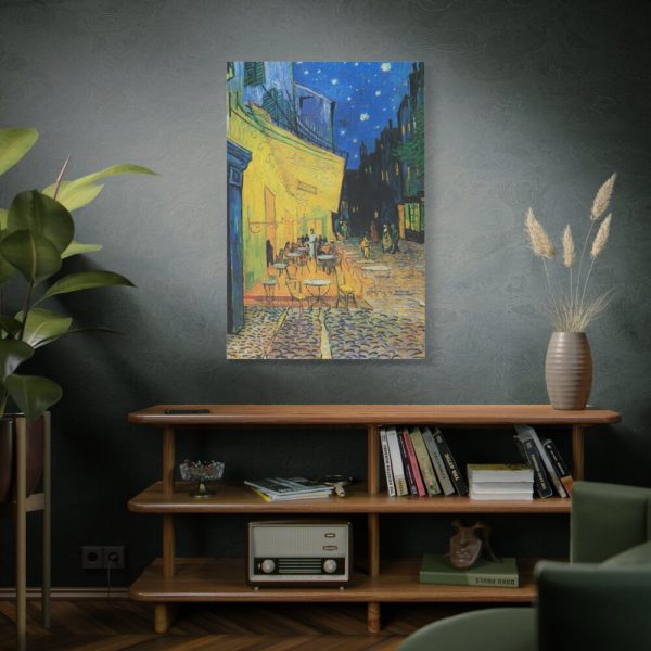 Café Terrace at Night by Vincent van Gogh Standard Canvas