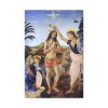 Baptism of Christ by Leonardo da Vinci Standard Canvas