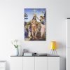 Baptism of Christ by Leonardo da Vinci Standard Canvas