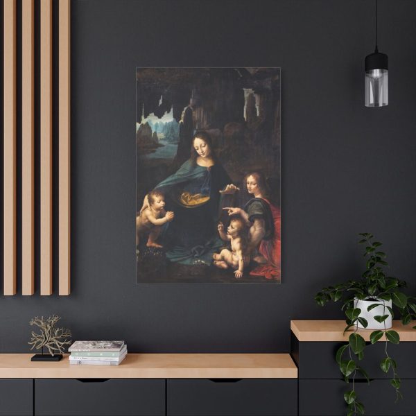 91655-138.jpg The Virgin of the Rocks by Leonardo da Vinci Standard Canvas