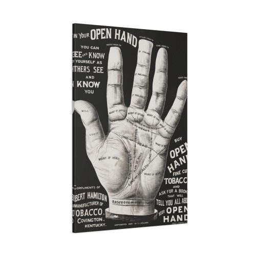 Open Hand Palm reading Standard Canvas