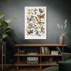 Butterfly & Moth Painting by Paul Gervais Standard Canvas