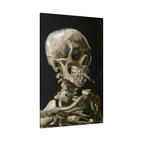 91655-190.jpg Head of a Skeleton With a Burning Cigarette by Vincent van Gogh Standard Canvas
