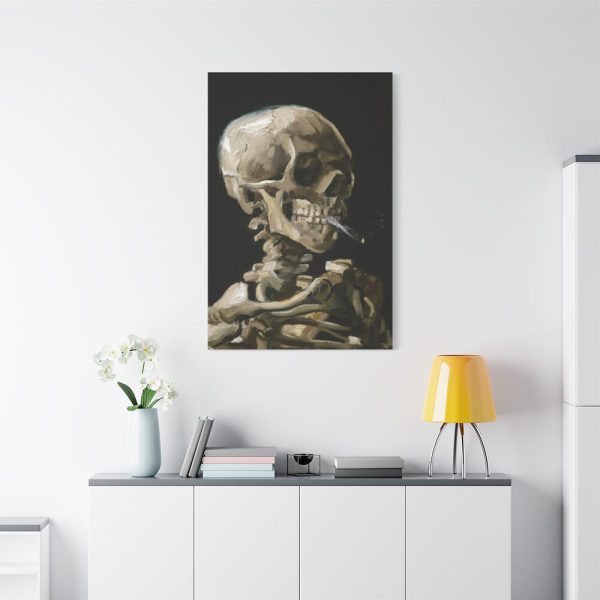 91655-192.jpg Head of a Skeleton With a Burning Cigarette by Vincent van Gogh Standard Canvas