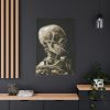 91655-193.jpg Head of a Skeleton With a Burning Cigarette by Vincent van Gogh Standard Canvas