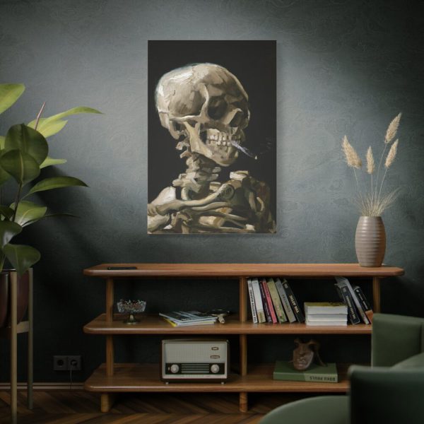 91655-194.jpg Head of a Skeleton With a Burning Cigarette by Vincent van Gogh Standard Canvas