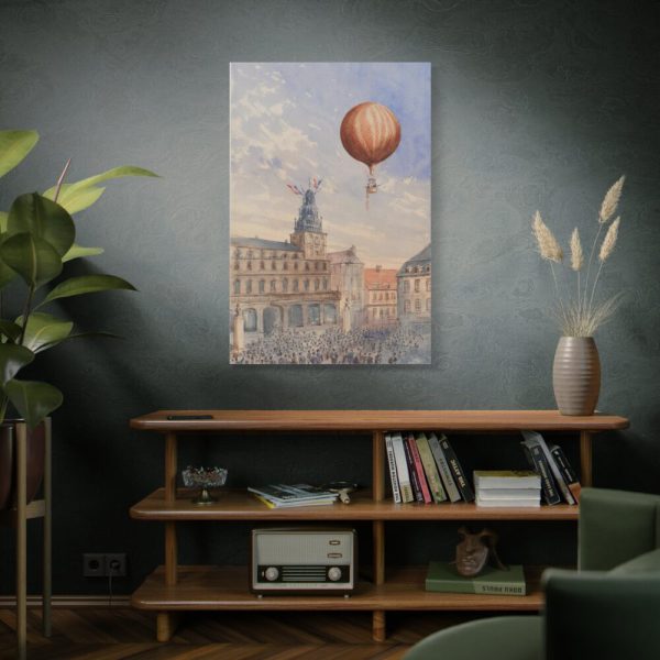 91655-209.jpg Balloon With Two Passengers by Camille Gravis Standard Canvas