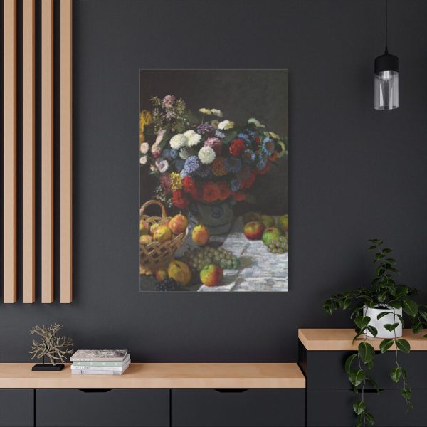 91655-233.jpg Still Life with Flowers and Fruit by Claude Monet Canvas