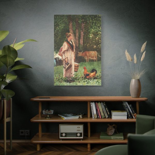 91655-39.jpg The Milk Maid by Winslow Homer Standard Canvas