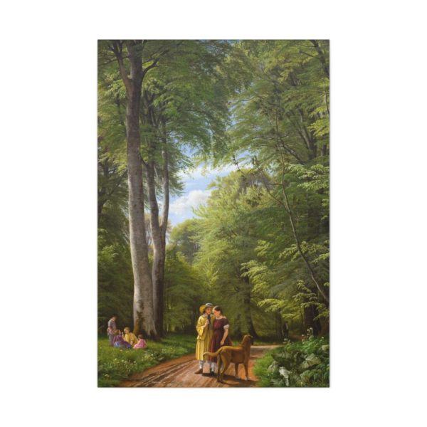 A Beech Wood in May near Iselingen Manor by P. C. Skovgaard Standard Canvas
