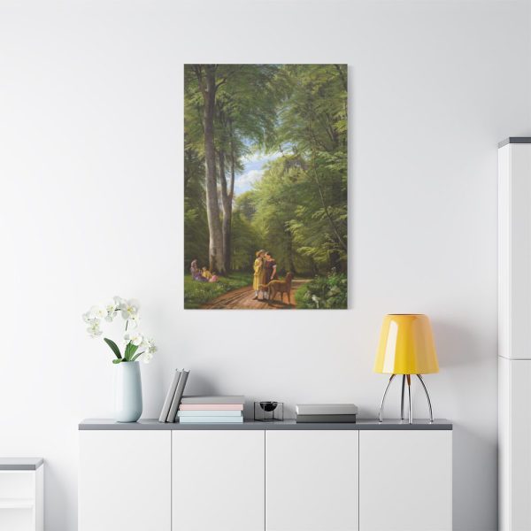 A Beech Wood in May near Iselingen Manor by P. C. Skovgaard Standard Canvas