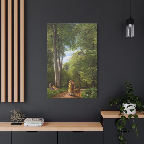 A Beech Wood in May near Iselingen Manor by P. C. Skovgaard Standard Canvas