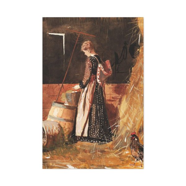 91655-71.jpg Fresh Eggs by Winslow Homer Standard Canvas
