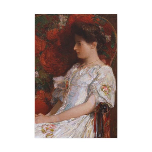 91655-76.jpg The Victorian Chair by Frederick Childe Hassam Standard Canvas