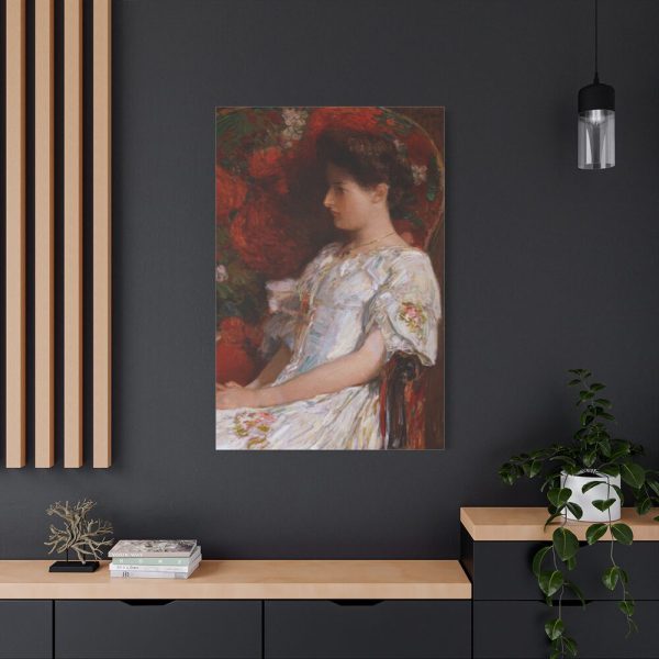91655-78.jpg The Victorian Chair by Frederick Childe Hassam Standard Canvas