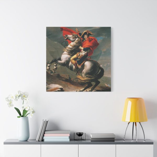 91663-107.jpg Napoleon Crossing the Alps by Jacques-Louis David Standard Canvas