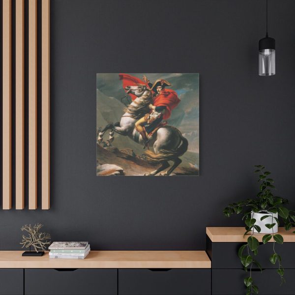 91663-108.jpg Napoleon Crossing the Alps by Jacques-Louis David Standard Canvas