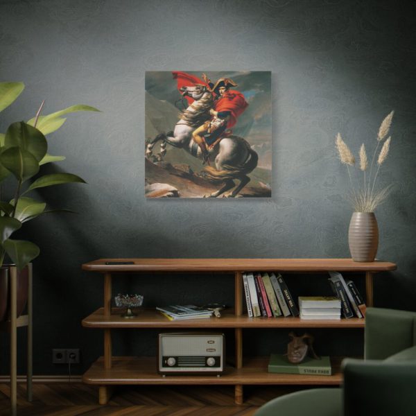 91663-109.jpg Napoleon Crossing the Alps by Jacques-Louis David Standard Canvas