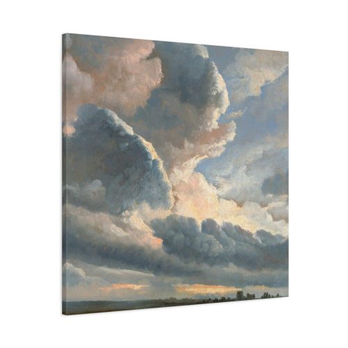 Study of Clouds with a Sunset by Simon Alexandre Clément Denis Standard Canvas
