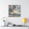 Study of Clouds with a Sunset by Simon Alexandre Clément Denis Standard Canvas