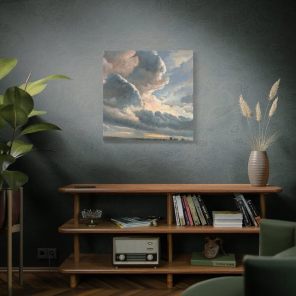 Study of Clouds with a Sunset by Simon Alexandre Clément Denis Standard Canvas