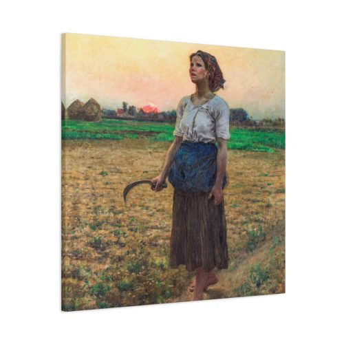 The Song of the Lark by Jules Adolphe Breton Canvas