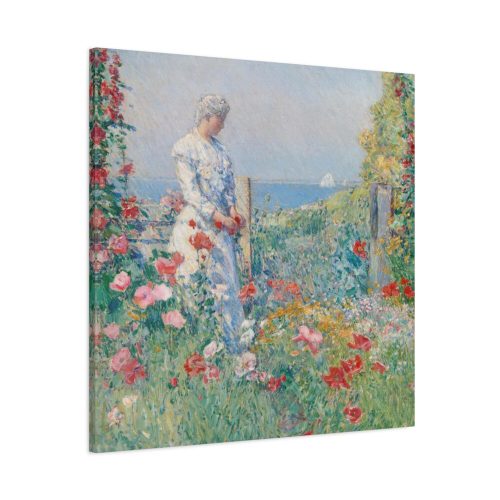 91663-40.jpg In the Garden by Frederick Childe Hassam Standard Canvas