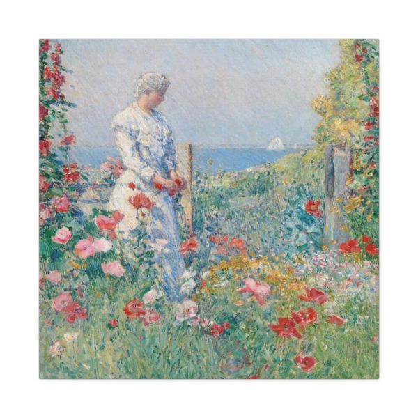 91663-41.jpg In the Garden by Frederick Childe Hassam Standard Canvas
