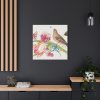 91663-78.jpg Ilustration of a Bouquet of Two Carnations Standard Canvas