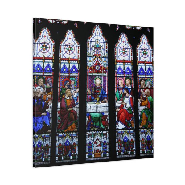 91663-80.jpg Last Supper Stained Glass Standard Canvas