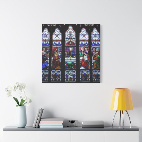 91663-82.jpg Last Supper Stained Glass Standard Canvas