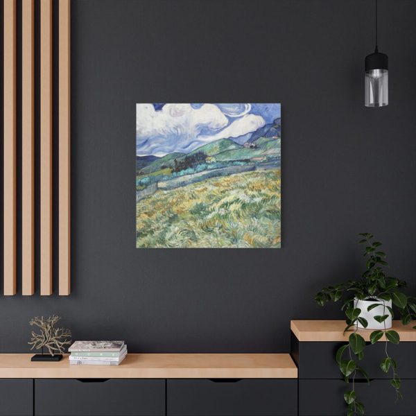 Landscape from Saint-Rémy by Vincent van Gogh Standard Canvas