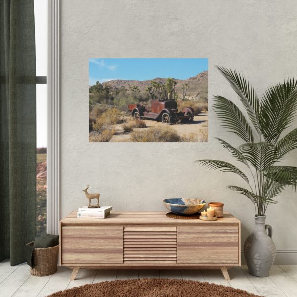 92408-109.jpg Oldtimer Wreck Rusty Truck Historic Desert California Poster
