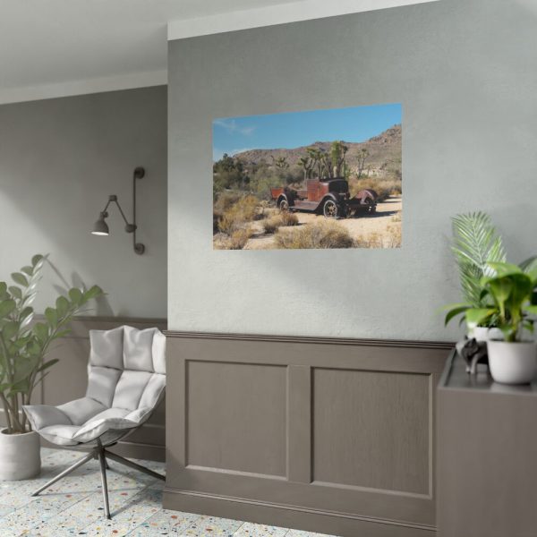 92408-110.jpg Oldtimer Wreck Rusty Truck Historic Desert California Poster